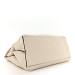 Cellarius Calfskin Large Bamboo Daily Top Handle Bag Mystic White