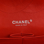 Lambskin Quilted Jumbo Double Flap Red