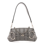 Nappa Vertical Matelasse Small Maxi Horsebit Chain Shoulder Bag Gray
