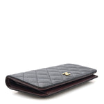 Caviar Quilted Yen Wallet Black
