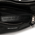 Agneau Arena Superbusy XS Sling Zip Shoulder Bag Black