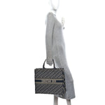 Oblique Large Book Tote Blue Multicolor