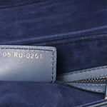 Calfskin Gradient Saddle Bag Indigo Blue