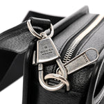 Monogram Jumbo GG Textured Dollar Calfskin Web Mini Crossbody Bag Black
