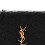 Lambskin Quilted Monogram Kate 99 Black