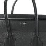 Drummed Calfskin Mini Luggage Black