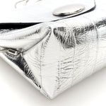 Metallic Eelskin Bobbi Bag Silver