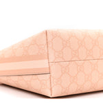GG Supreme Monogram Textured Calfskin Web Super Mini Ophidia Shoulder Bag Pink
