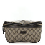 GG Supreme Monogram Belt Bag Dark Brown