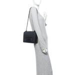 Ultra Matte Calfskin J'Adior Chain Flap Bag Black