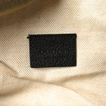 Grained Calfskin Small Logo Belt Bag Black