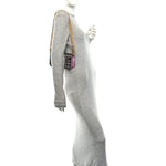 Fabric Crystal Embroidered Vlogo Small Loco Shoulder Bag Multicolor