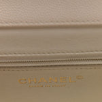 Caviar Quilted Medium Business Affinity Flap White
