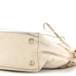 Monogram Medium New Britt Hobo Tote Off White