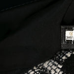 Tweed Quilted Maxi Chanel 19 Flap Black White