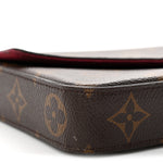 Monogram Pochette Felicie Chain Wallet Fuchsia