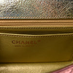 Metallic Goatskin Quilted Mini 2.55 Reissue Flap Multicolor