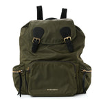 Nylon Large Rucksack Backpack  Canvas Green