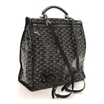 Goyardine Saint Leger Soft Briefcase Backpack Black