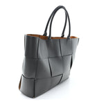 Nappa Maxi Intrecciato Large Arco Tote Grey