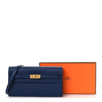 Epsom Kelly Wallet To Go Bleu Saphir