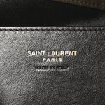 Grained Lambskin Large Cassandre Envelope Pouch Light Musk