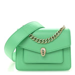 Calfskin Serpenti Forever Maxi Chain Crossbody Bag Green