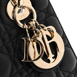 Lambskin Cannage Small My ABCDior Lady Dior Black