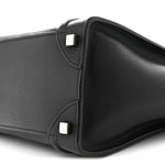 Drummed Calfskin Micro Luggage Black