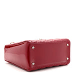 Patent Cannage Medium Lady Dior Red