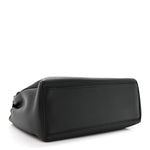 Supple Grained Calfskin Medium Soft 16 Bag Black