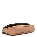 Pebbled Calfskin Medium Soho Flap Crossbody Camelia
