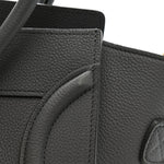Baby Drummed Calfskin Micro Luggage Kohl