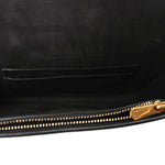 Grained Calfskin Saddle Belt Bag Black