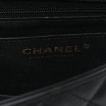 Lambskin Quilted Mini Rectangular Flap Black