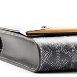 Goyardine Monte Carlo Bois Clutch With Strap Gray