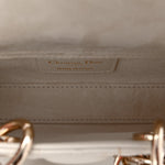 Lambskin Cannage Micro Lady D-Joy Latte