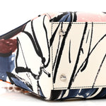Canvas Graffiti Floral Printed Medium Lady Dior Multicolor
