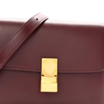 Liege Calfskin Teen Classic Box Flap Bag Burgundy