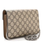 GG Supreme Monogram Mini Dionysus Chain Wallet Beige Taupe