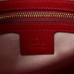 Calfskin Medium Arli Flap Shoulder Bag New Cherry Red Black