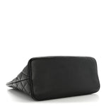 Caviar Quilted Medallion Tote Black