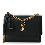 Coated Bark Calfskin Medium Monogram Sunset Black
