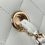 Caviar Quilted Shopping Tote Light Green
