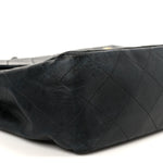 Lambskin Quilted XL Jumbo Single Flap Black