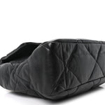 Goatskin Quilted Large Chanel 19 Flap Black