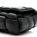 Nappa Maxi Intreccio Padded Cassette Crossbody Bag Black