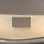 Pebbled Calfskin Small Dionysus Shoulder Bag Dusty Grey