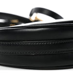 Soft Calfskin Arque Shoulder Bag Black