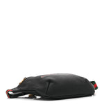 Grained Calfskin Logo Belt Bag Black
